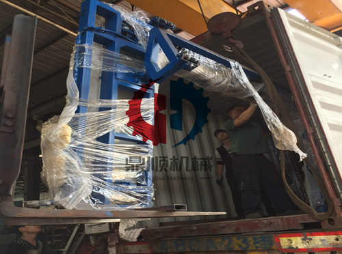 8臺海綿切割機出口沙特連裝2柜